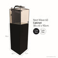 Next Wave 60 Aquarium Cabinet - Gloss Black
