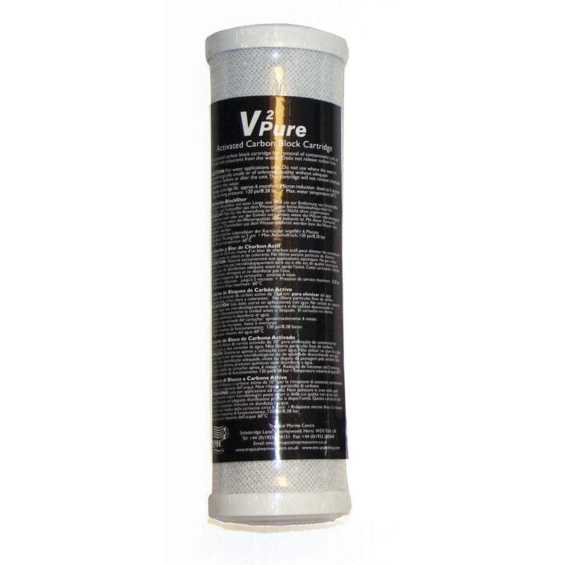 Pure 10" Active Carbon Block Filter inc rubber gaskets