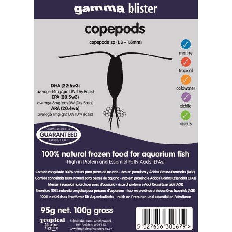 Gamma Copepod Blister Pack 100g (outer qty 20)