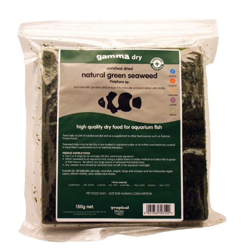 Gamma Dry Green Enriched Seaweed 150g (enriched with spirulina & omega3)