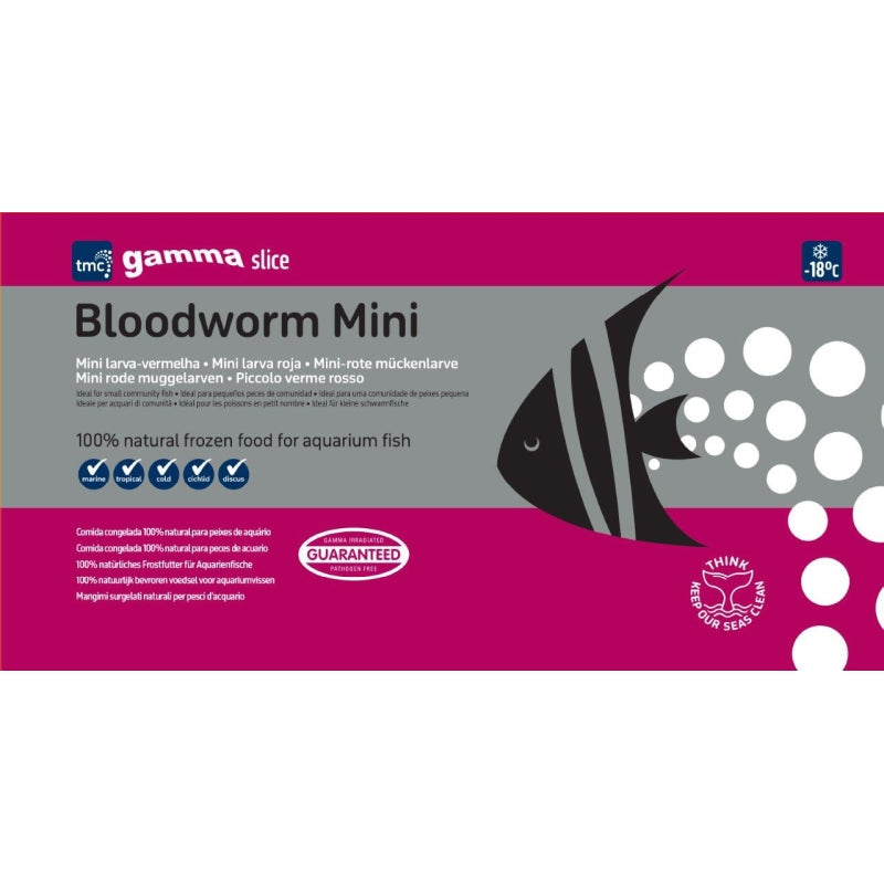 Gamma Slice Concentrated Mini Bloodworm - Flat Pack 250g (Outer Qty 40)