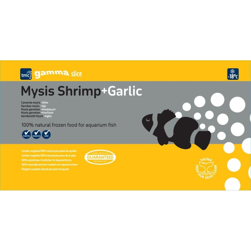 Gamma Slice Mysis Shrimp + Garlic Flat Pack 250g (Outer qty 40)