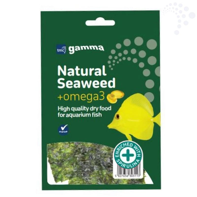 Gamma Natural Green 12g seaweed strips (enriched with spirulina & omega3)