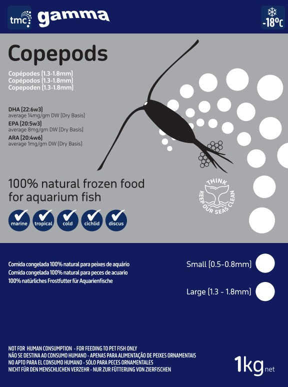 Gamma Large Copepods 1.3 - 1.8mm 1KG