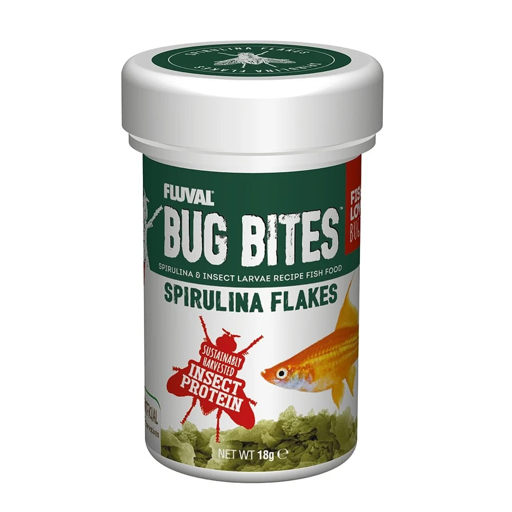 Fluval Bug Bites Spirulina flakes 18g