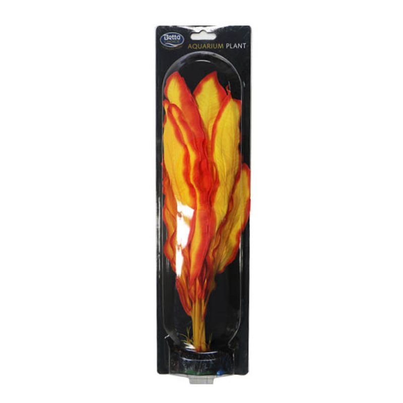 Betta Choice 40cm Silk Yellow & Red Plant