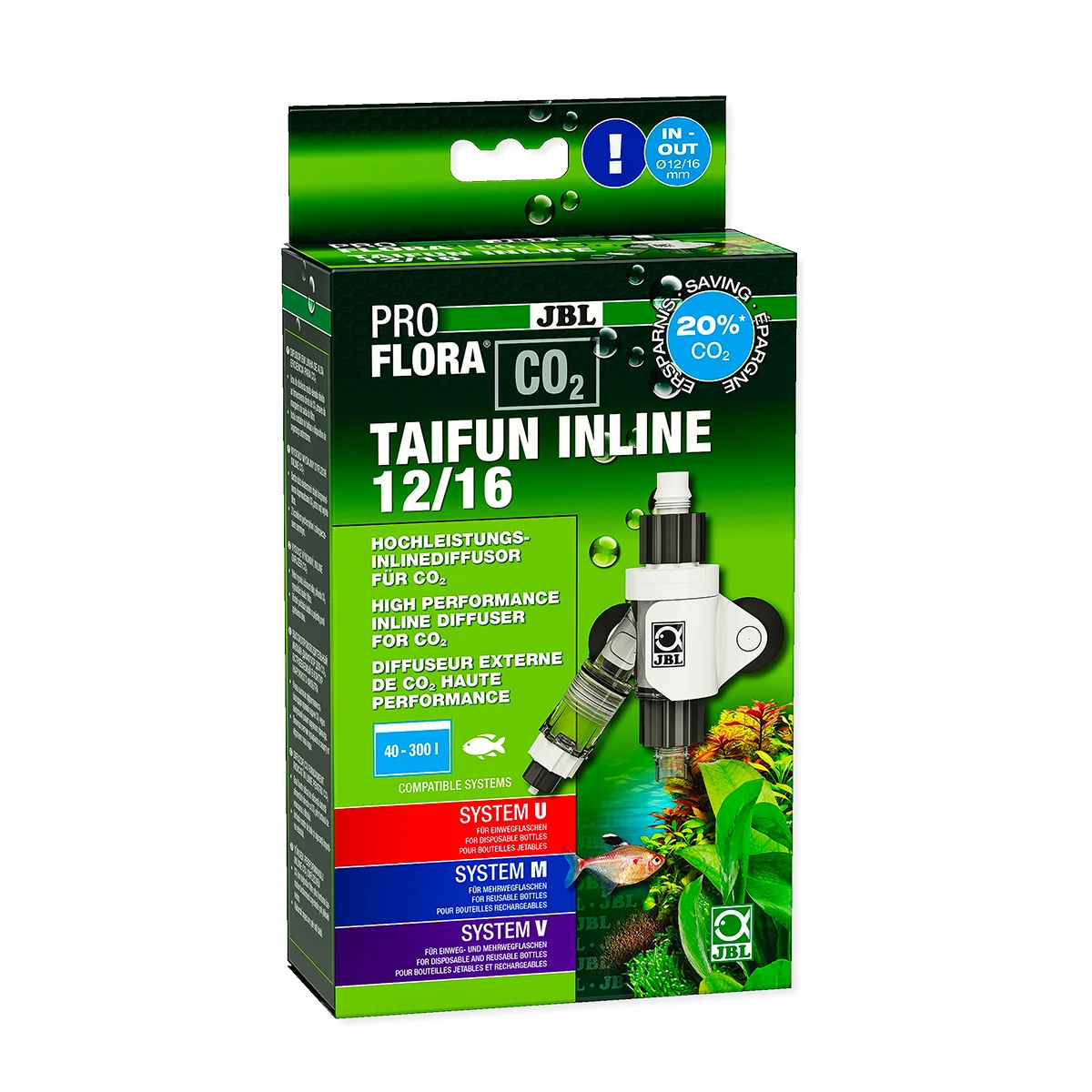 JBL ProFlora Taifun Inline 12/16