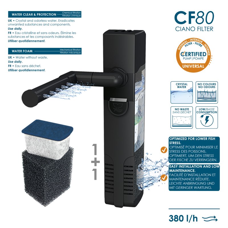 Ciano Aqua 85 LED Black