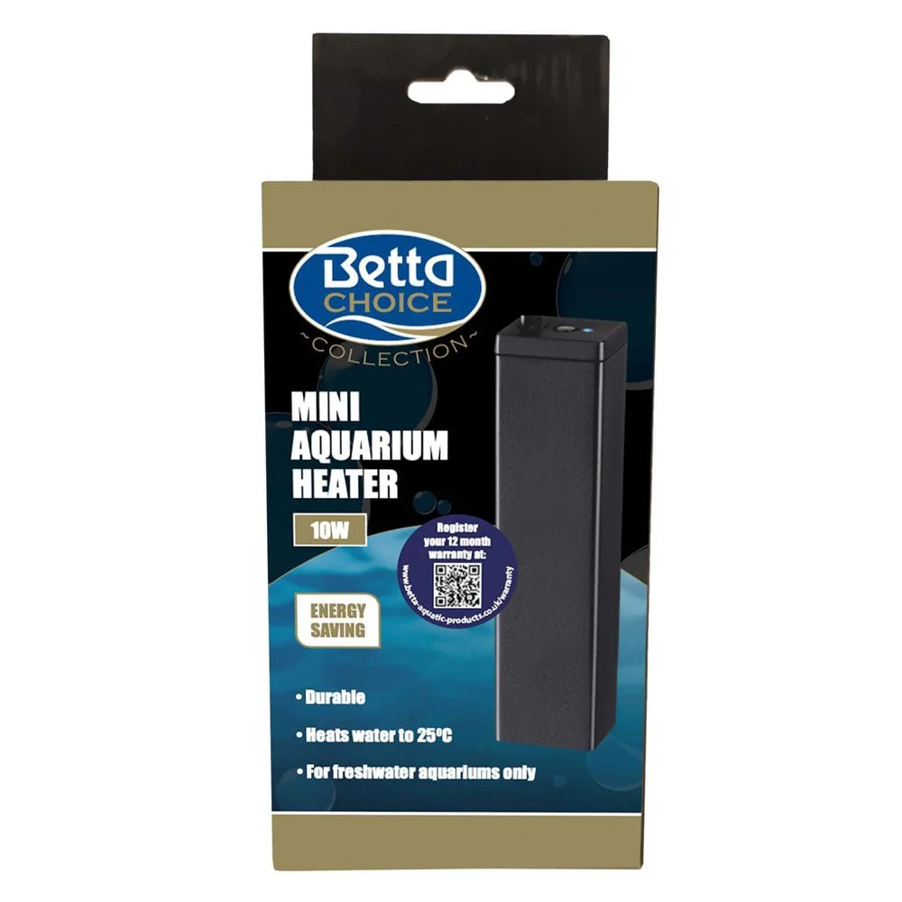 Betta Choice Mini Aquarium Heater 10w