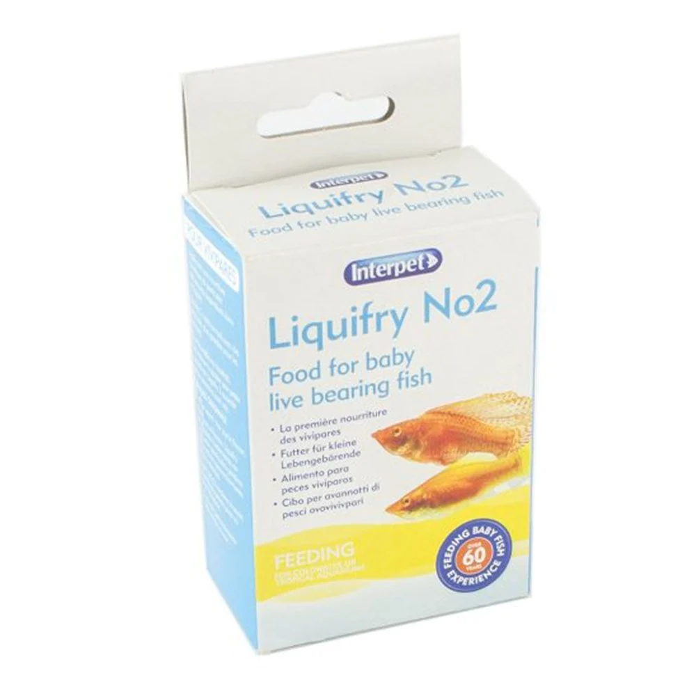 Interpet Liquifry No2 Food For Live Bearing Fish 25ml