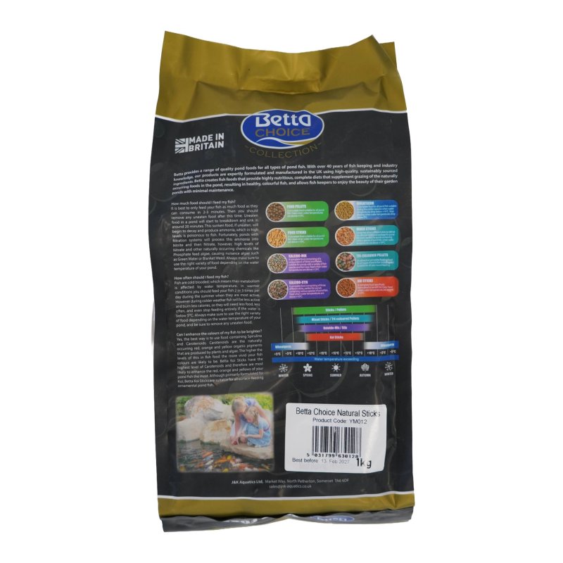 Betta Choice Pond Sticks 1kg