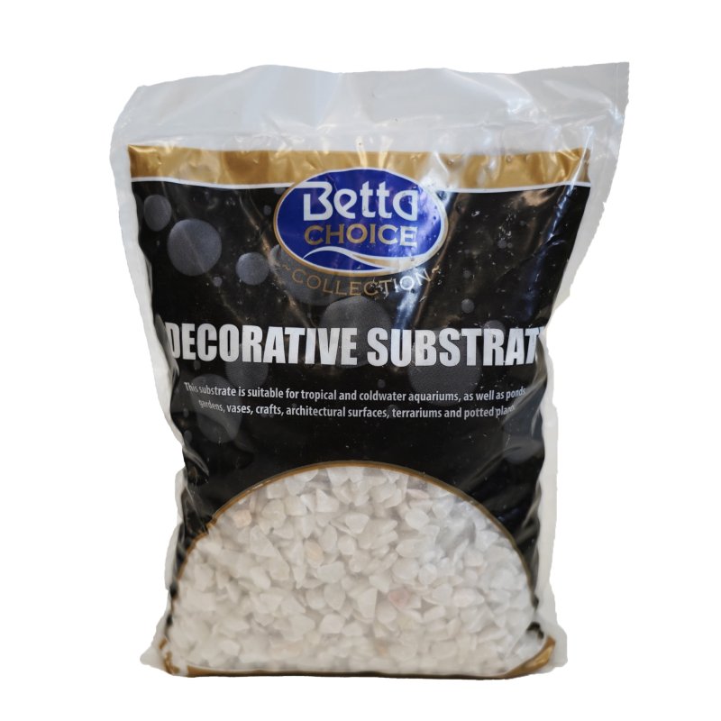 Betta Choice White Stones Gravel 2kg