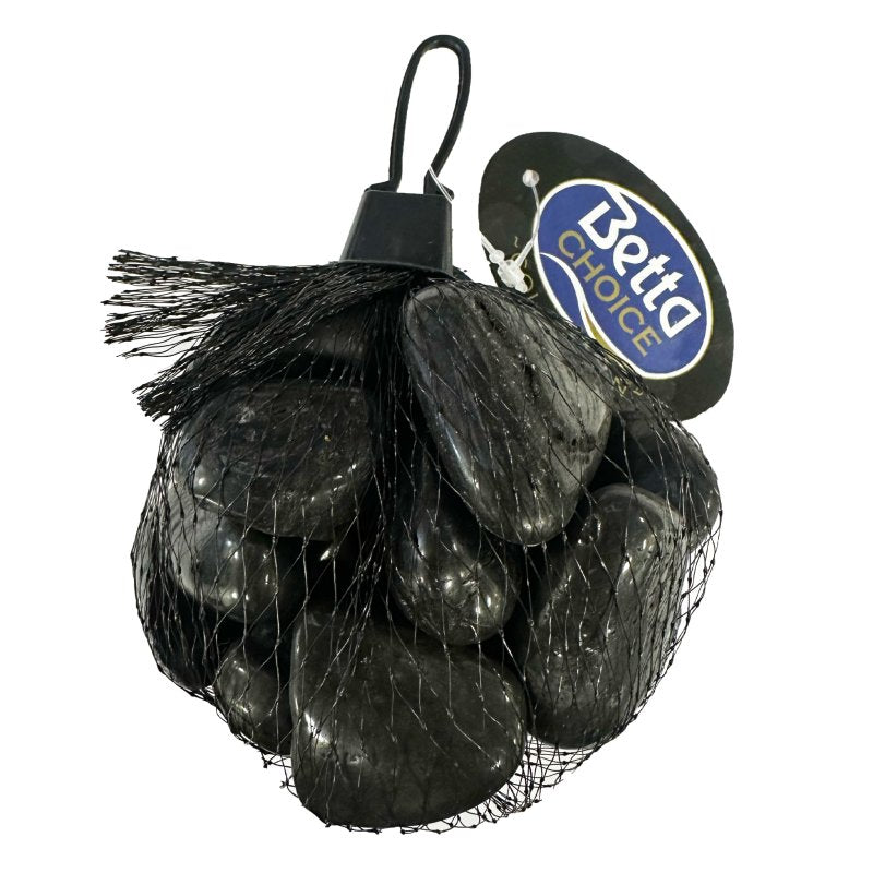 Betta Black Pebbles 3-5cm 500g