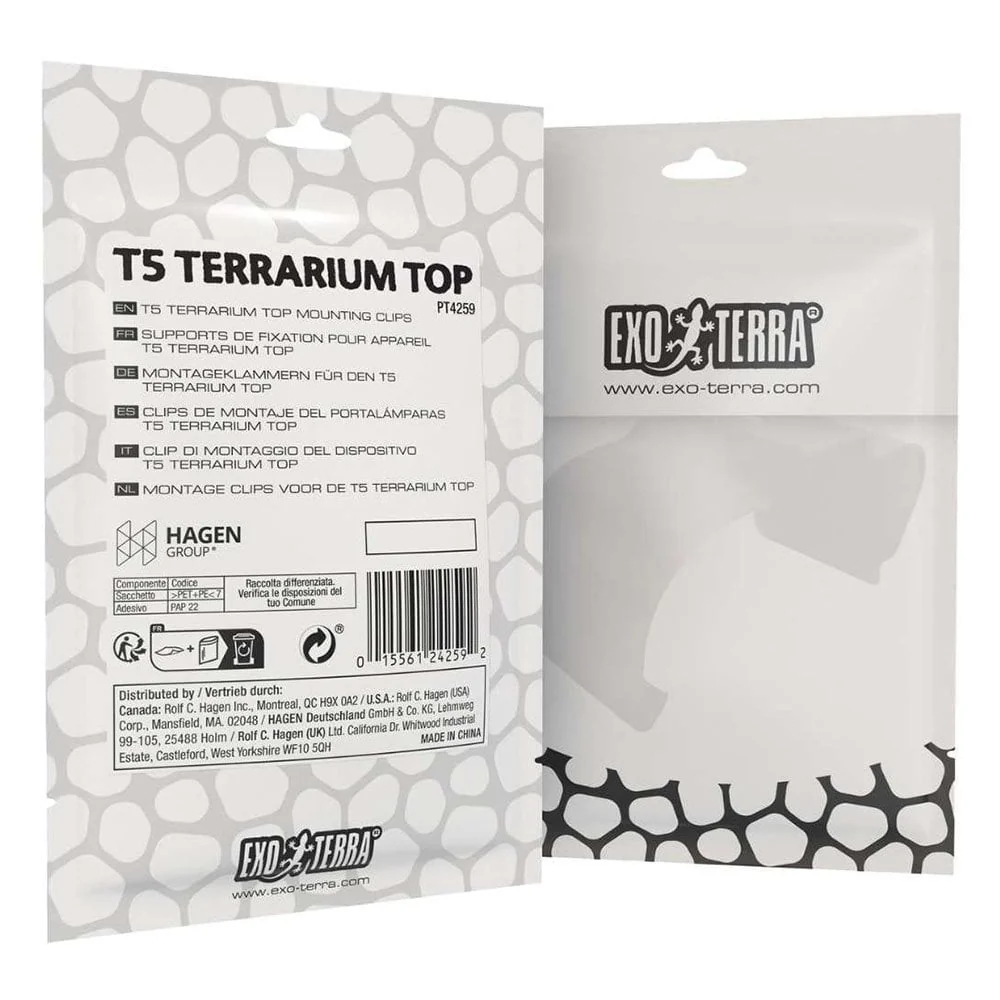 Exo Terra T5 Terrarium Top Mounting Clips