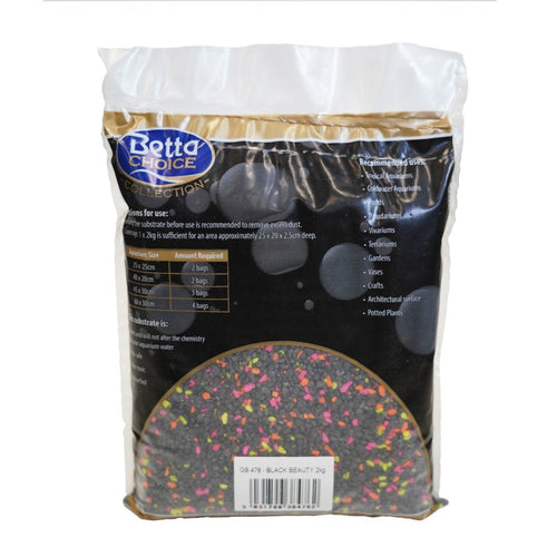 Betta Choice Black Beauty Gravel 2kg