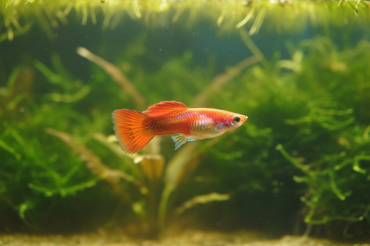 Red Scarlet Endler Guppy