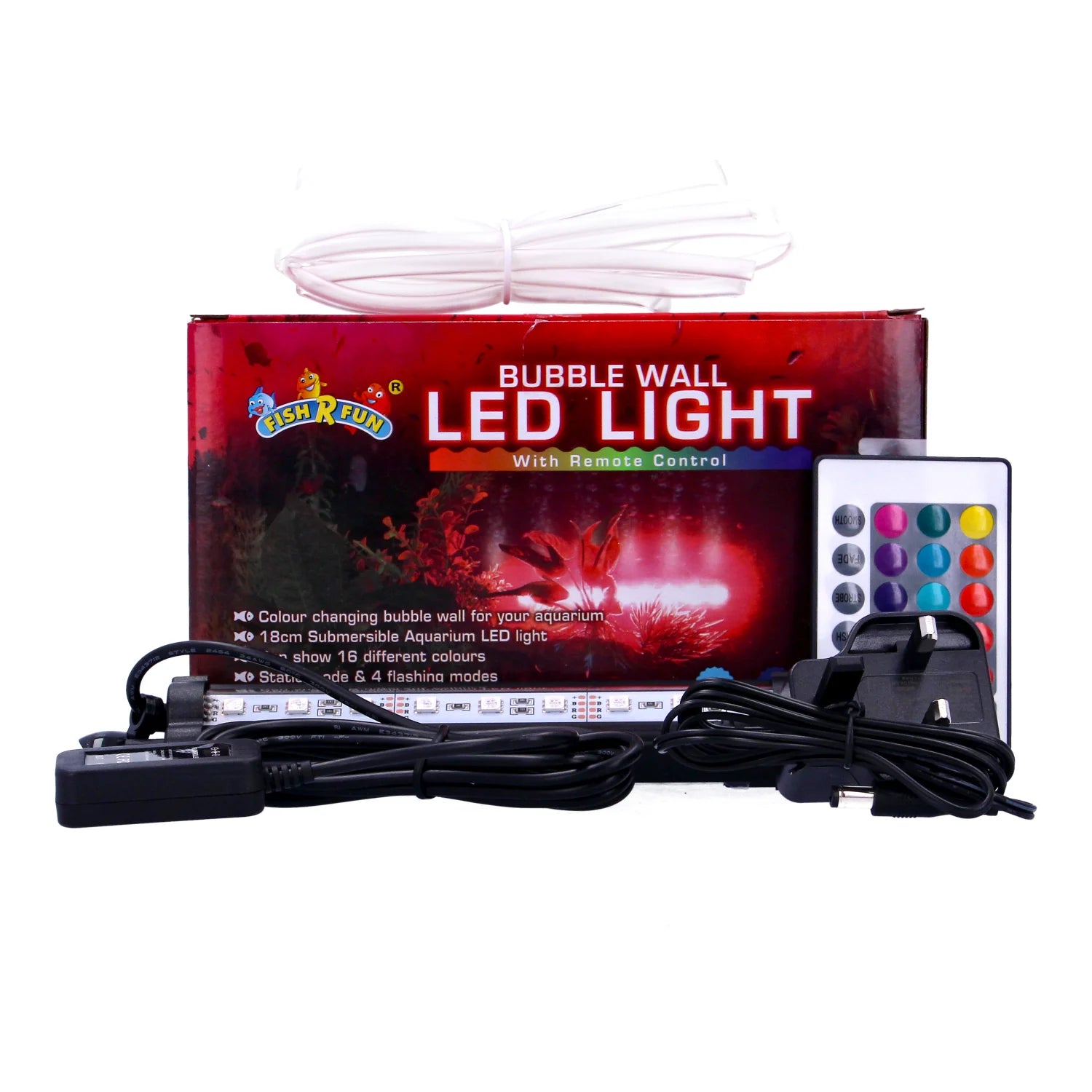 Fish R Fun Bubble Wall LED Light With Remote Control